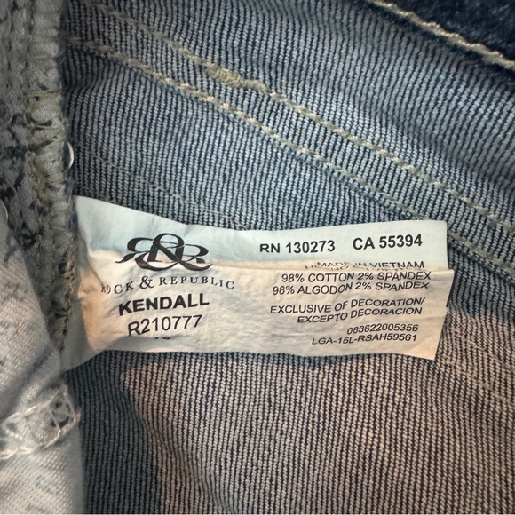 Rock & Republic Women's Blue Lowrise Bootcut Jeans, Kendall - Picture 4 of 7